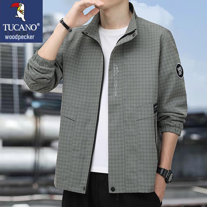TUCANO Men's Spring Autumn Stand-Up Collar Casual Jacket