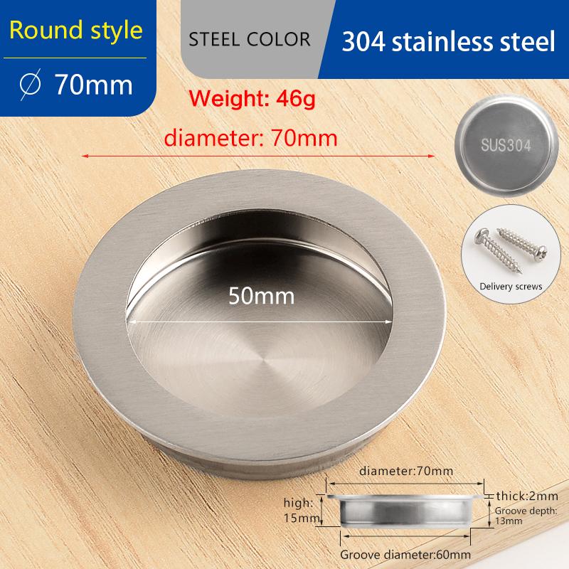 Невидимые Врезные Мебельные Ручки скрытые ручки для шкафа с раздвижными дверями ручки для ящиков скрытая ручка нержавеющая сталь