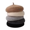 Autumn Winter Baby Girls Beret Hat Korean Warm Wool Hats for Kids Solid Color Toddler Infant Beanie Classic Children Accessories