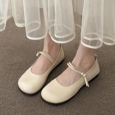 Мода 2024 Горячая Распродажа Обувь Женская Один Удар Женские Балетки Весна Осень Круглый Носок Однотонная Мягкая Подошва Повседневные Удобные Балетки Лоферы