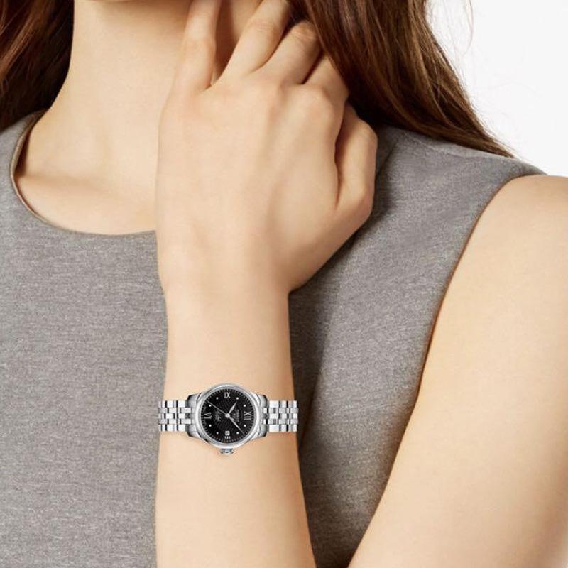 Tissot Коллекция Le Locle Автоматический Механический Механизм Водонепроницаемость 30м Женские Часы 25.3мм 25.3мм T41.1.183.56