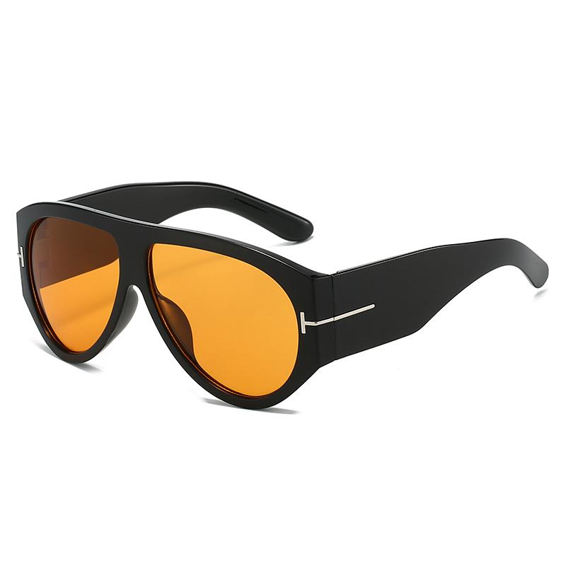 Ретро Оверсайз Авиаторы Женские Мужские Модные Очки с Большой Оправой Мужские Женские Винтажные Роскошные Брендовые Солнцезащитные Очки UV400