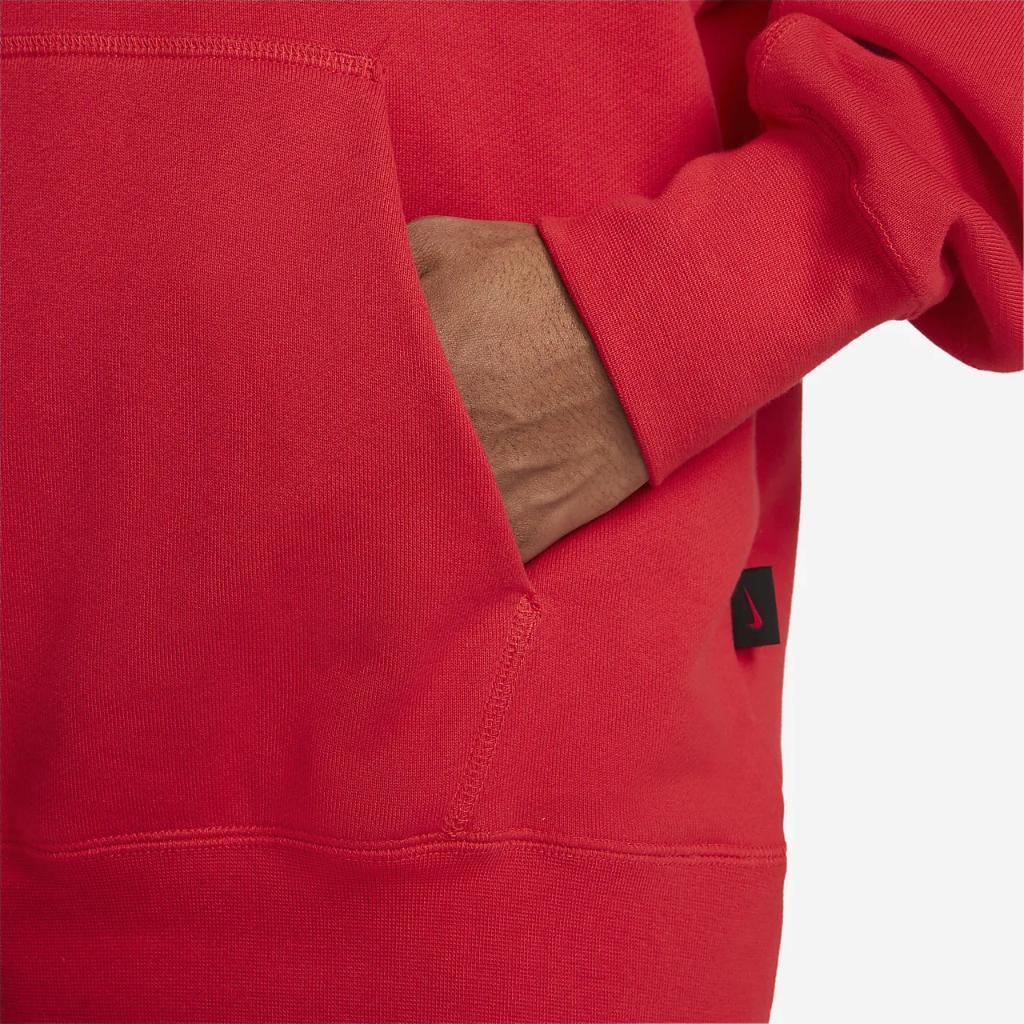 Nike Сплошной цвет пуловер с капюшоном с длинным рукавом, мужские топы, красный DV9778-657