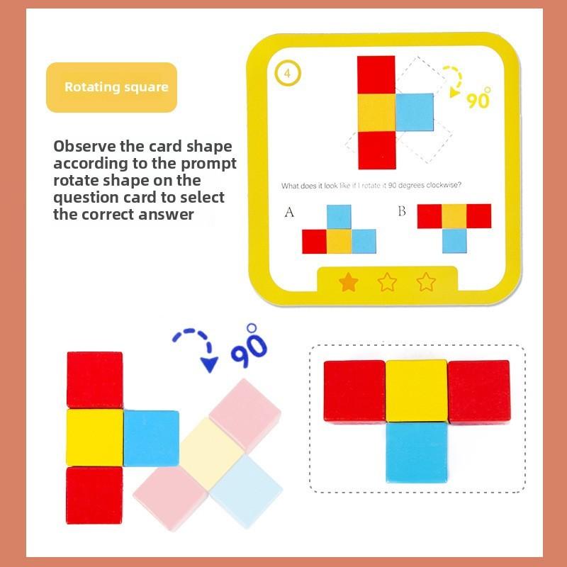 Sense Number Childrens Logic Cube Space Thinking Training Building Blocks