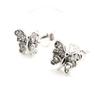 Les Trésors De Lily [I9835] - Серебряные серьги «Бабочки» Серебро белое (родиевое покрытие) - 7х8 мм