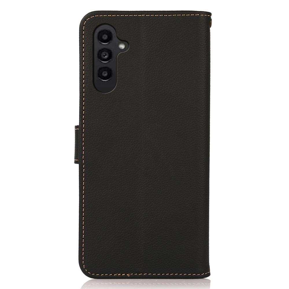 KHAZNEH for Samsung Galaxy A17 5G/A17 4G/A26 5G Case Genuine Cow Leather RFID Blocking Wallet Phone Cover