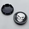4pcs 56MM ( 51MM I.D) Skull Logo Emblem Car Wheel Center Caps Styling Accessories for Rim Wheels Hub Hubcaps Cover Badge Replace