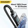 Essager 100 Вт USB Type C кабель для быстрой зарядки для Macbook Pro Xiaomi Samsung Super Charge 7A USB C зарядное устройство кабель для передачи данных провод