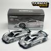 TW 1:64 Tarmac Works Pagani Huayra R Сатиновый Серебристый Коллекционная модель автомобиля