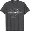 Solar System Diagram Astronomy T-Shirt Men's Casual Cotton Graphic Tee Trip Wear