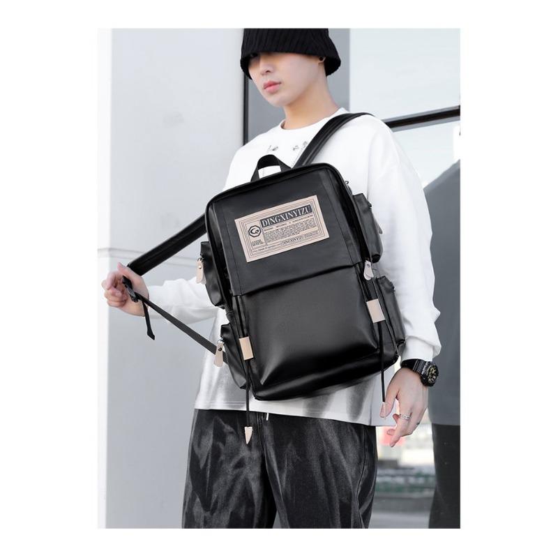 Рюкзак из мягкой кожи большой емкости для мужчин, модный школьный рюкзак, многофункциональная мужская сумка для ноутбука, водонепроницаемые дорожные сумки