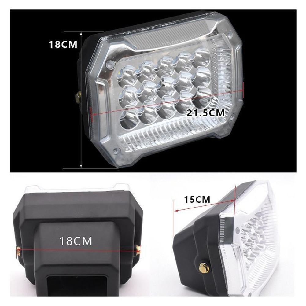 LED Headlight Waterproof for Motorcycle and Tricycle 12V 80V with Long Lasting Engineering Plastic and Bright Beam