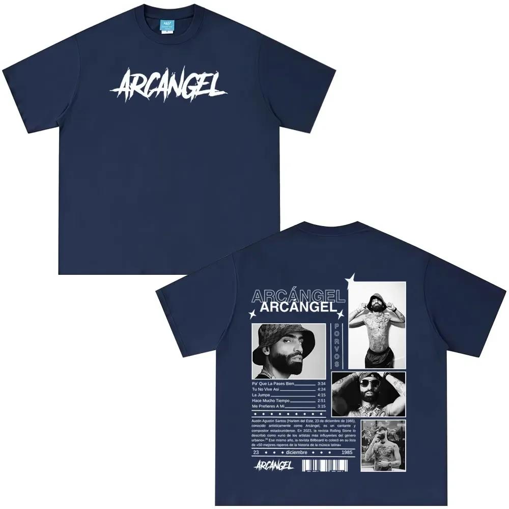 Rapper Arcangel Album 2025 T Shirt Unisexs Wounisex Clothing Hip Hop Fashion Oversized Short Sleeve Tshirt Cotton Tshirts Fan Gift