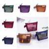 Lipstick Cosmetic Bag Clear Mesh Bag Small Item Bag Retro Color Card Bag Mini Coin Purse  Outdoor
