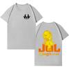 Unisex Trendy Top Rapper Jul Harajuku Music TShirt Fashion Hip Hop 90s Style Crew Neck Loose Fashion Short Sleeve TShirt