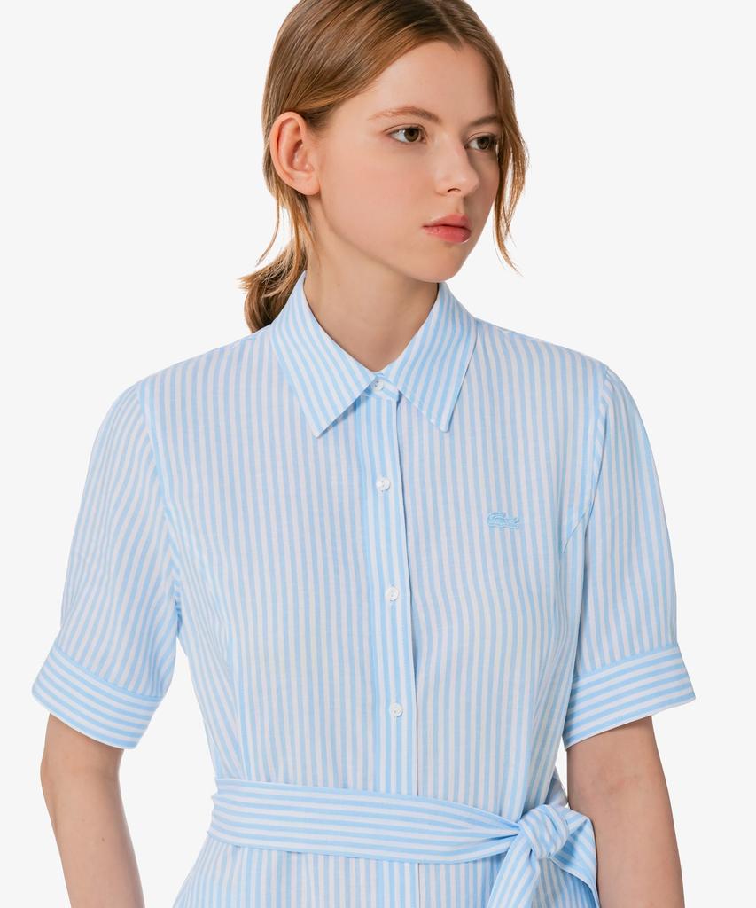 Lacoste Women'S Linen Shirt Dress Ef319E-56G Hbp