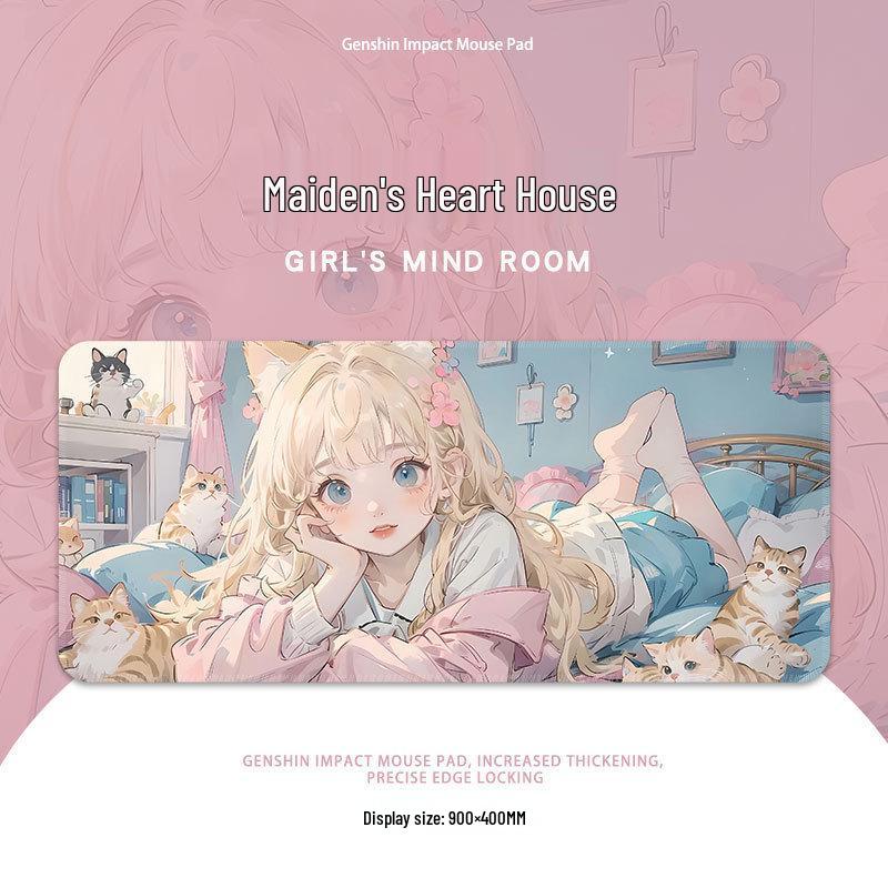 Коврик для мыши Sailor Moon XL: Милый, Высококачественный Офисный Коврик для Клавиатуры с Аниме-Девушками