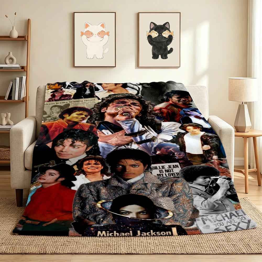 Mj Collage Flannel Blanket Throw Blanket Soft Warm Sofa Bed Camping home Decor Unique Christmas Gift C9261674