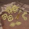 Golden Chinese Knot Buttons Handmade Tang Suit Buttons Cheongsam Buttons  Cheongsam Making