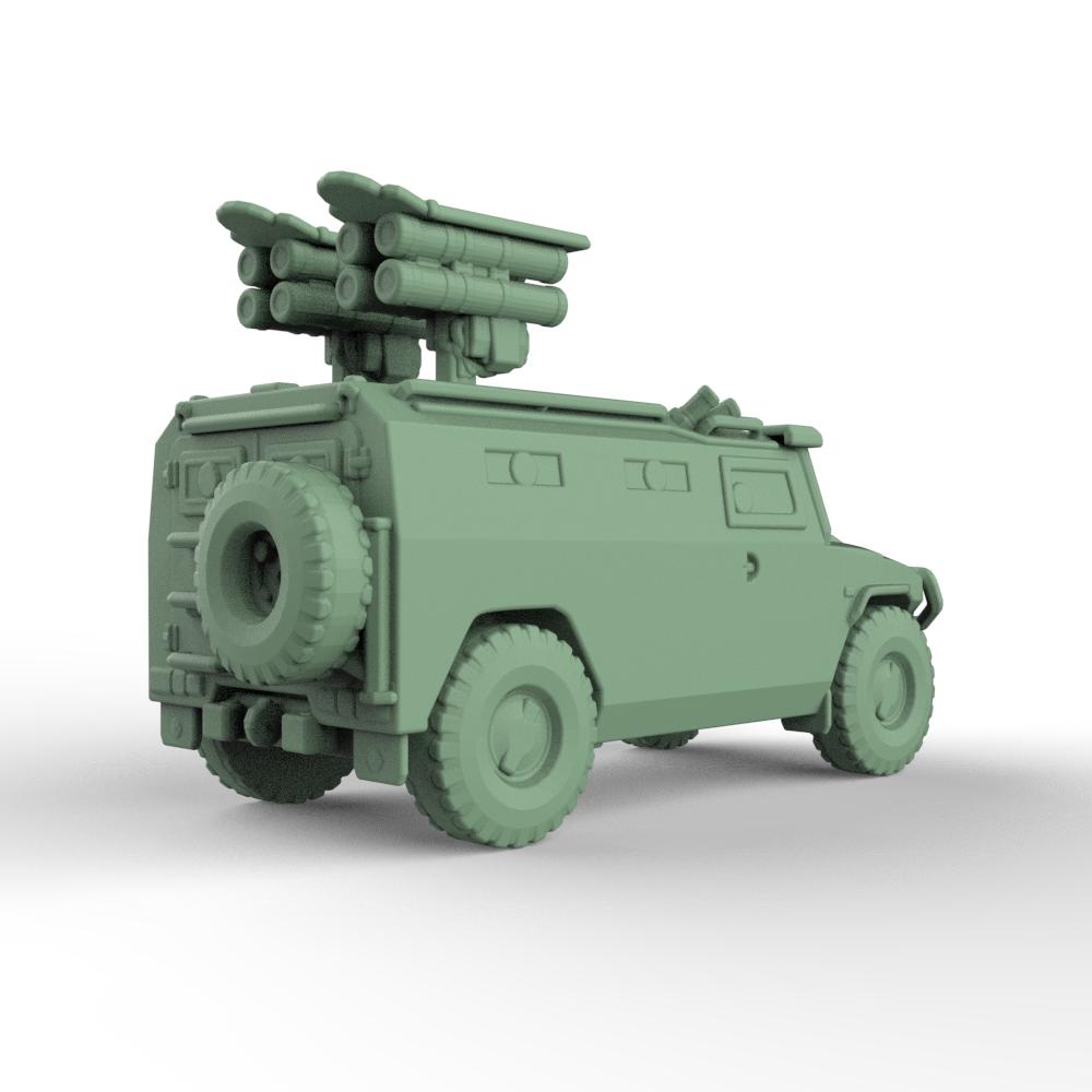 SS200385 1/200 Сборная военная модель Россия 9П163-3 Корнет-Эм Бронеавтомобиль