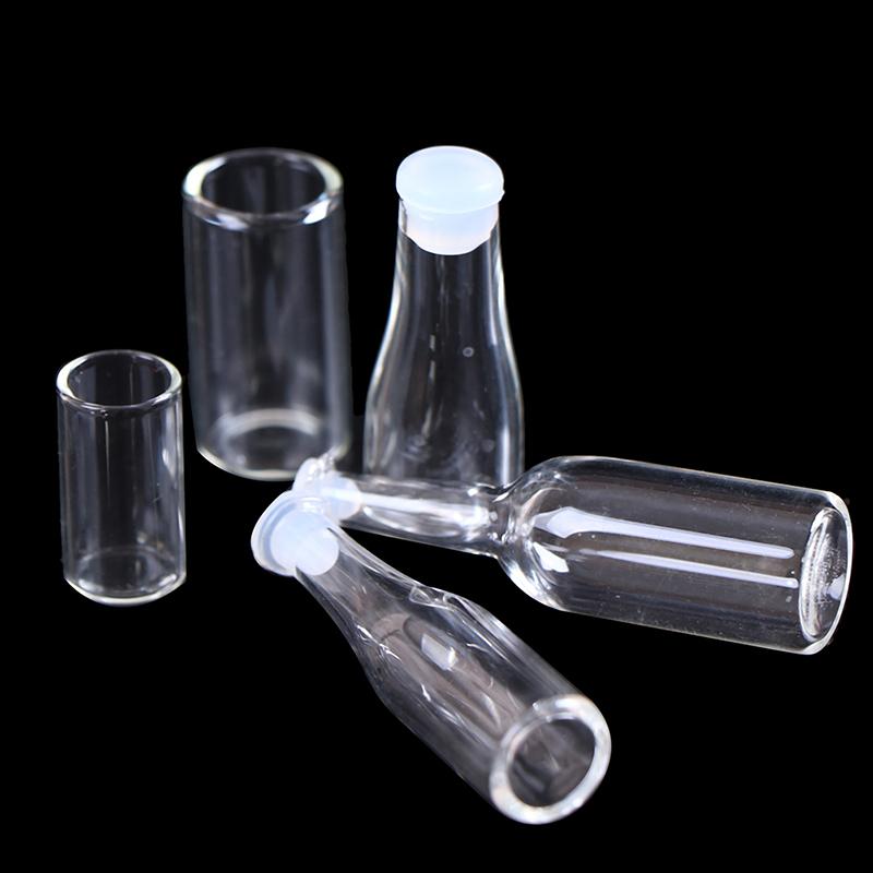 3шт 1: 12 Кукольный домик Миниатюра Стеклянная Бутылка Кухня Гостиная Аксессуары