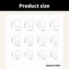 24 шт., средние квадратные накладные ногти, зимний синий градиент, звездное небо, полное покрытие, набор накладных ногтей для женщин и девочек