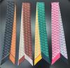 Geometric Korean Triangle Diamond Scarf: Ladies' Silk Ribbon for Handbags & Hairbands