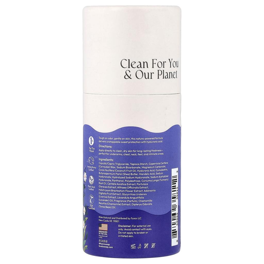 Fomin, Дезодорант для всего тела, Без алюминия, Лаванда Ромашка, 50г (1,76 унции)