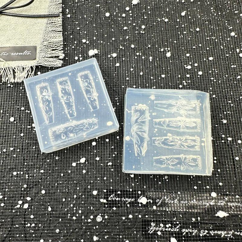 3D Цветочные Формы для Ногтей DIY Силиконовые Инструменты для Ногтей Лепесток Цветка Лилии Дизайн Ногтей Формы для Смолы Трафарет для Резьбы по Ногтям