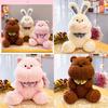Animal Plush Stuffed Toys Rabbit Pig Bear Frog Tiger Birthday Gifts Decoration