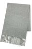 Vita Natur Premium Cashmere Large 35cm Wide Scarf X Solid Gray 100% (Unisex) (186cm 35cm)