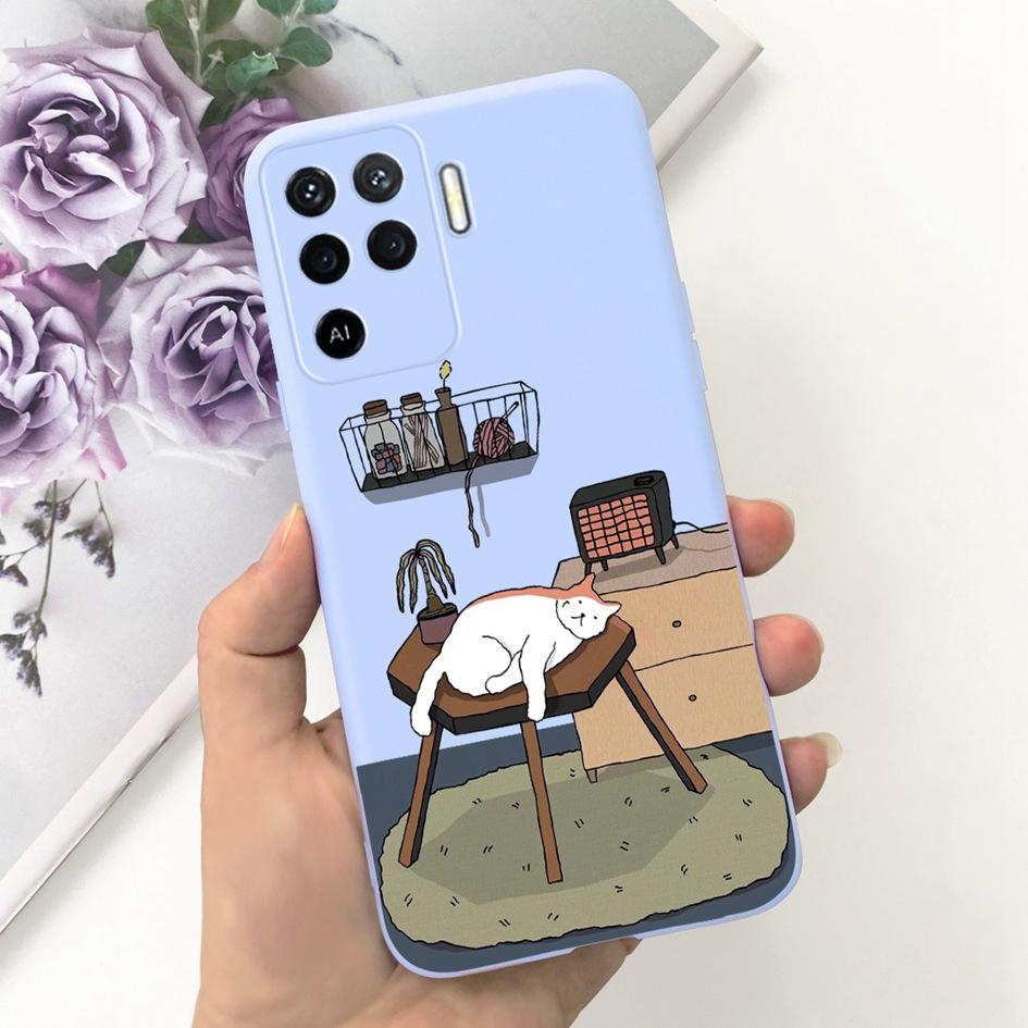 Чехол для OPPO Reno 5 Lite CPH2205 Популярный Цветок Мягкий Силиконовый Задний Чехол для OPPO A94 5G CPH2211 A 94 Reno 5Z Reno5 Lite Бампер