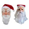 Маска Санты со шляпой Санты и бородой, набор аксессуаров для костюма Санты на Рождество, детский день рождения