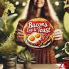 Vintage Bacon Eggs and Toast Design   Round Aluminum Wall Decor for Cafes Restaurants and Bars