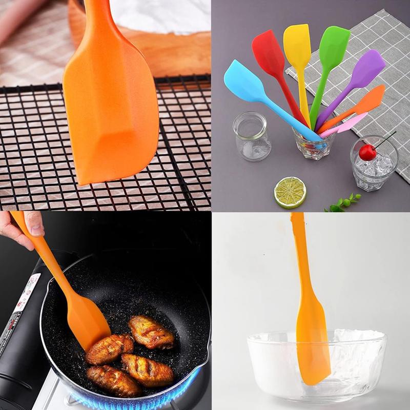 Силиконовые шпатели, резиновые шпатели, термостойкие антипригарные 8,3-дюймовые гибкие скребки для крема для торта, гаджет для приготовления пищи, посуда