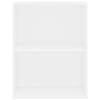 Bibliothèque - vidaXL - 2 niveaux - Blanc - 60x30x76,5 cm - Bois d'aggloméré