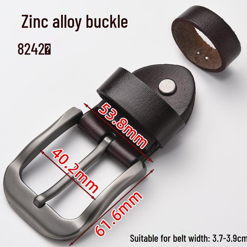 Men's Genuine Leather Pin Buckle Waistband Accessory