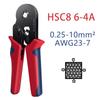 Wire Stripper Crimping Tool Kit - HSC8 10-6/6- 4A Pliers  Self-Adjusting 8 Inch Cutter Crimper For Tube Terminal