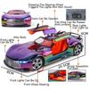 1:24 Литой сплав Vision GT Игрушечные Машинки Миниатюрные Модели Машинка с Оттягивающимся Механизмом и Светом Музыкой Модель Украшение
