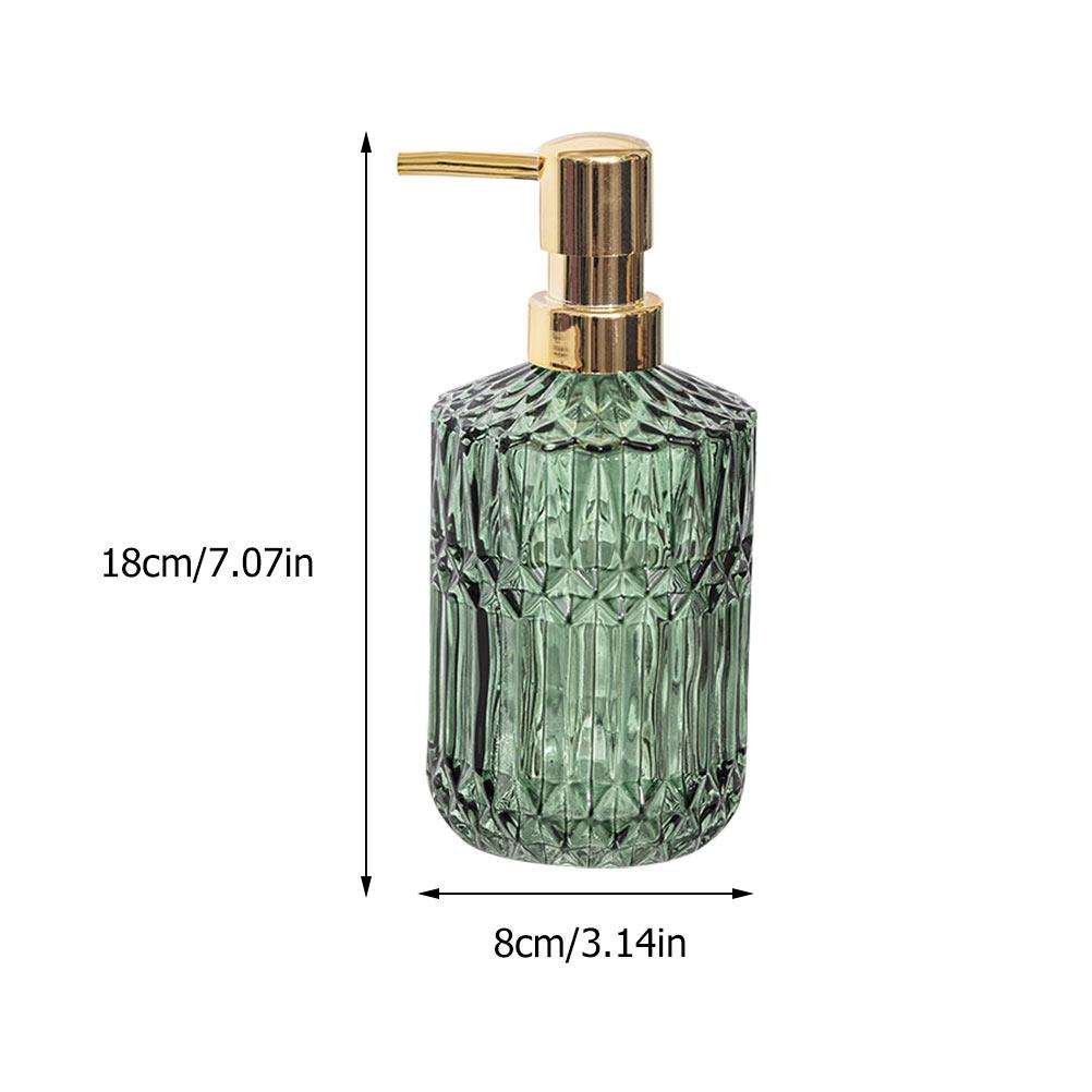 400ml European Style Glass Bottle Hand Soap Dispenser Bathroom Dispenser Press Pump Dispensers Sink Detergent Holders Travel