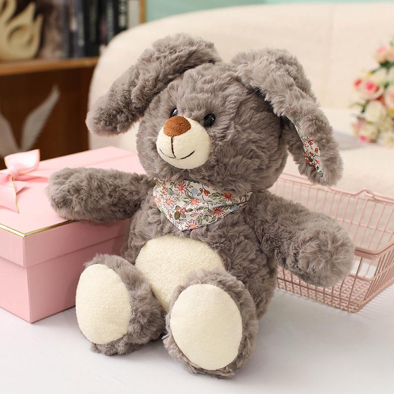 Cartoon Love Bear Hug Bear Doll Plush Toy Bunny Doll Children Accompany Soothing Doll