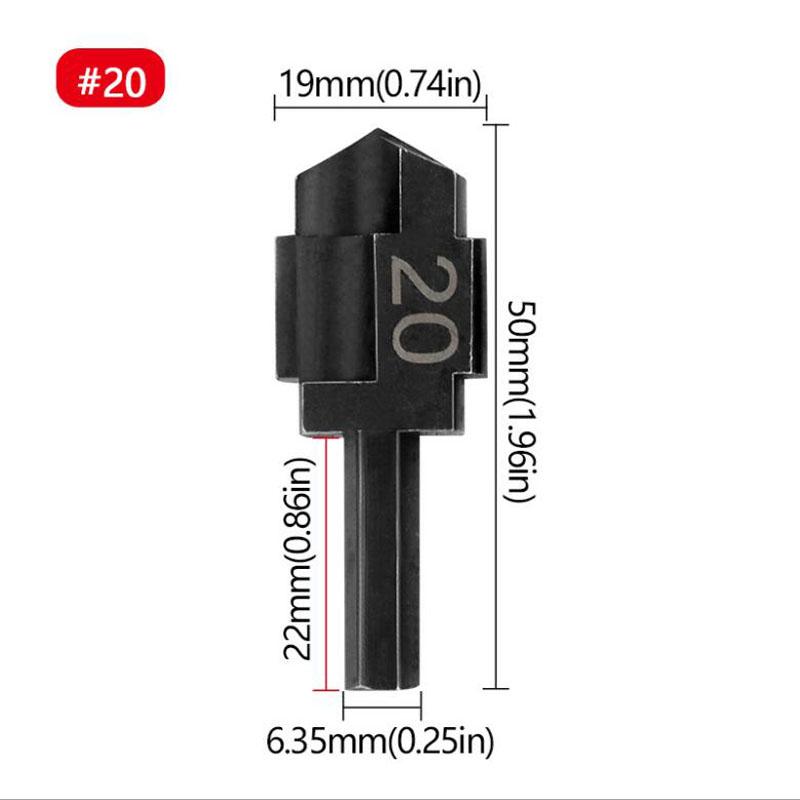 Water Pipe Expansion PPR Lifting Stepped Drill Bit Hexagon Shank Power Tools Parts Step Drill For Plumber Repairing