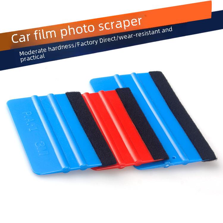 Car Film Scraper Tool Kit with M-Cloth Belt and Square Scraper