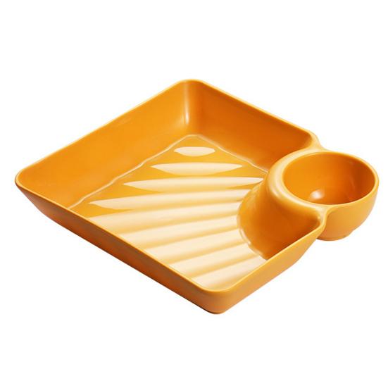 Dumpling Plate Non-slip Stackable Plastic Dipping Saucer Sushi Dish