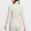 Nike Zenvy Dri-Fit InfinaSoft Повседневная однотонная куртка с длинным рукавом Женские куртки Светло-коричневый Белый FV7424104