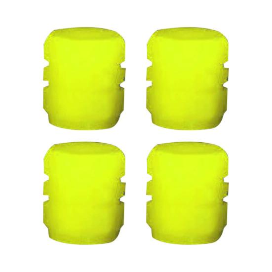 Светящиеся в темноте колпачки для вентилей шин Универсальные колпачки для штоков вентилей шин для автомобиля, грузовика, внедорожника, мотоцикла Ночные предохранительные огни Пылезащитные аксессуары для шин