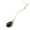 [E7592] - Gold-Plated 'Licorice' Necklace Black Golden