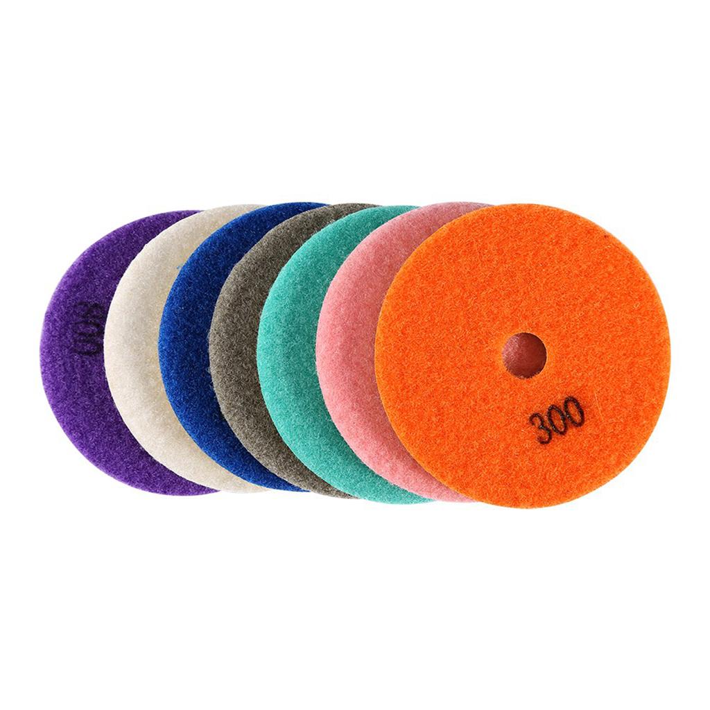 Grinding Disc 1 Set Wet Dry Polishing Pads Disc for Granite Marble Concrete Stone 4 Inch Polishing Pads Polishing Disc