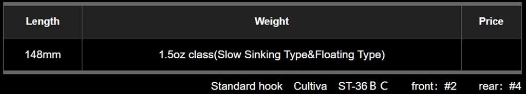 Gan Craft Jointed Claw 148 Floating Jointed Lure 01 (0224)