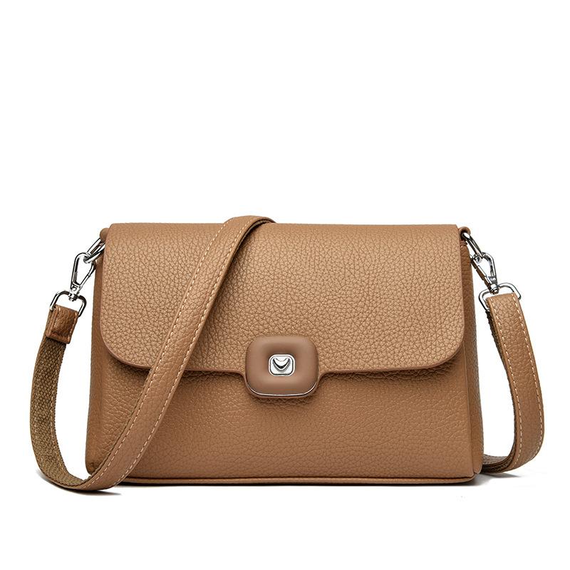 Маленькая квадратная женская сумка, модная сумка через плечо на одно плечо с узором личи